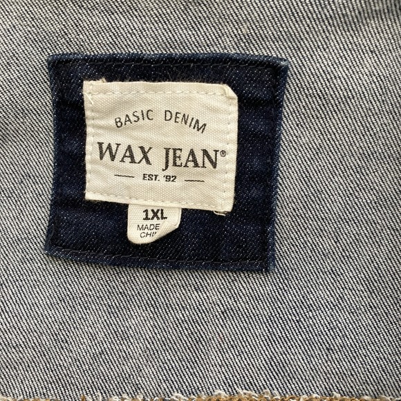 NWT Wax Jean Women's Dark Blue Short Stretch Long Sleeve Denim Jacket - SZ 1X - Picture 8 of 14